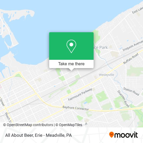 All About Beer map