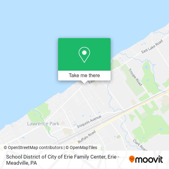 School District of City of Erie Family Center map
