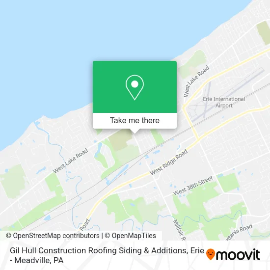 Gil Hull Construction Roofing Siding & Additions map