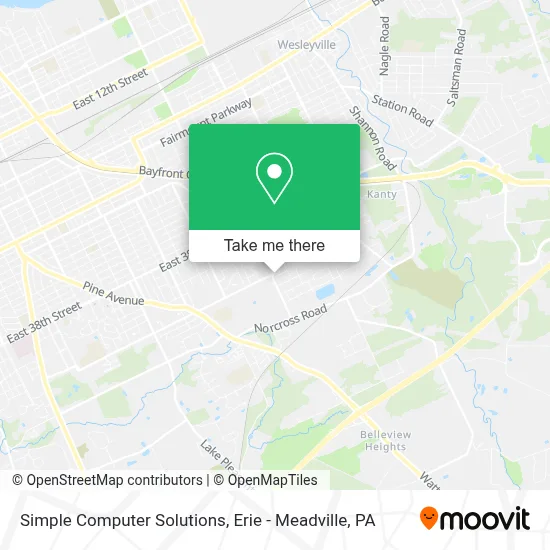 Simple Computer Solutions map