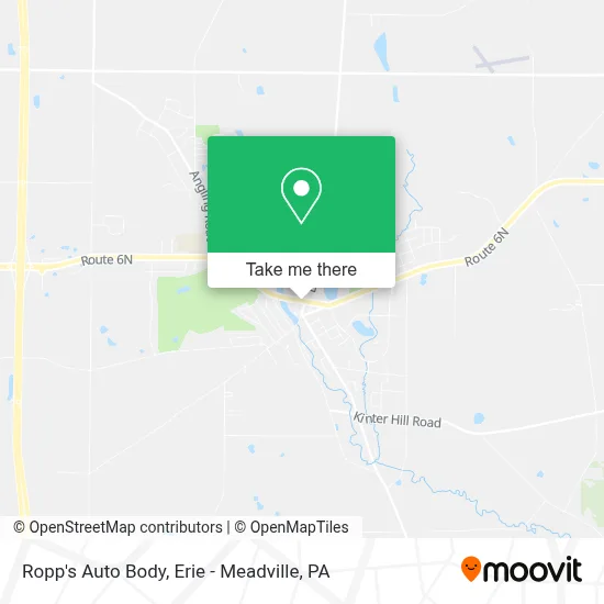 Ropp's Auto Body map