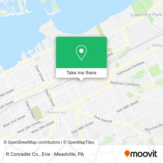 R Conrader Co. map