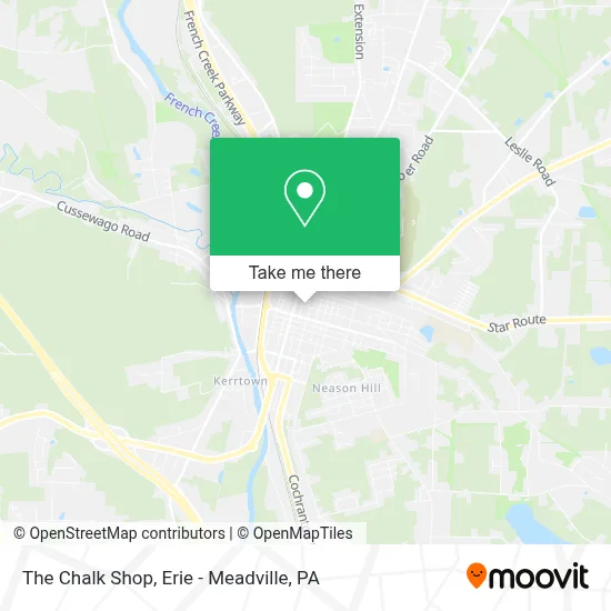The Chalk Shop map