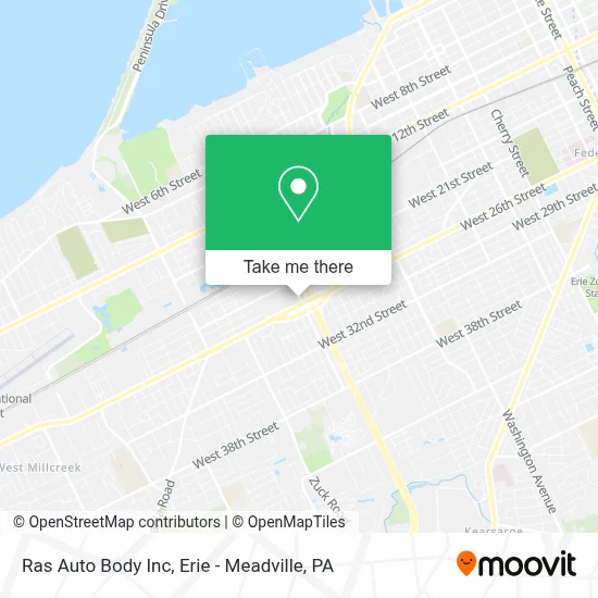 Ras Auto Body Inc map