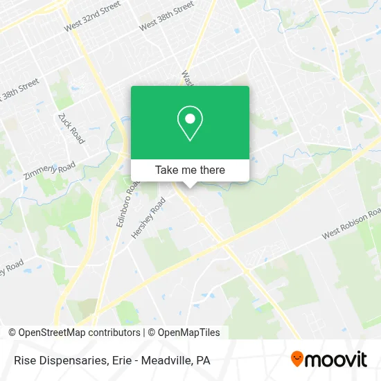 Rise Dispensaries map
