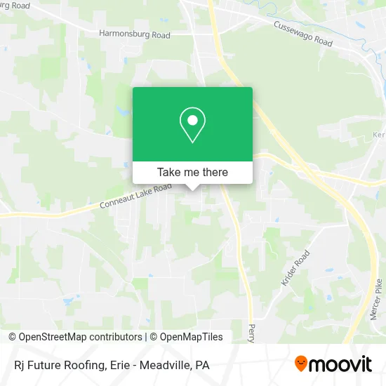 Rj Future Roofing map