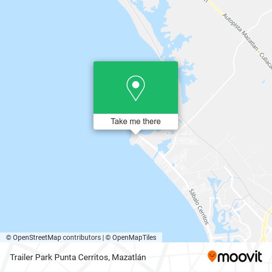 Trailer Park Punta Cerritos map