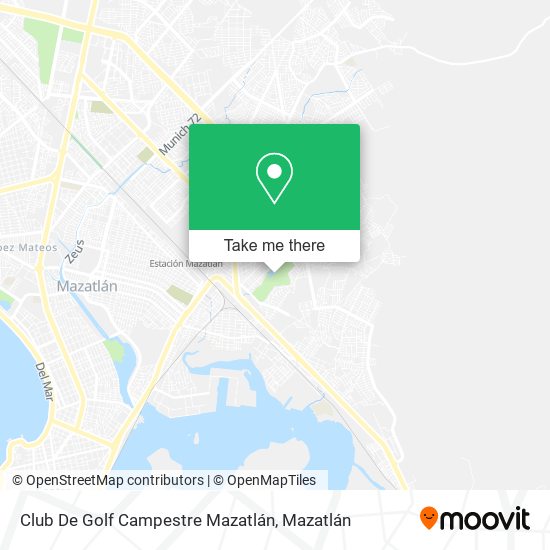 Mapa de Club De Golf Campestre Mazatlán