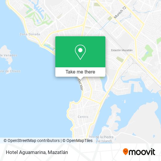 Hotel Aguamarina map