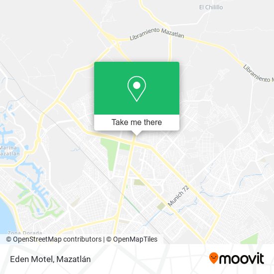 Eden Motel map