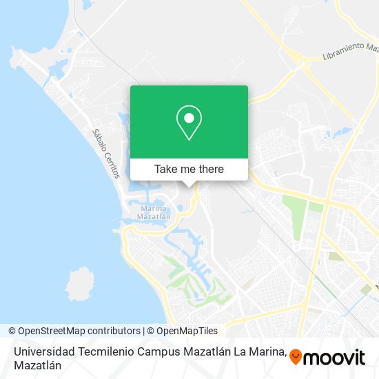 Universidad Tecmilenio Campus Mazatlán La Marina map