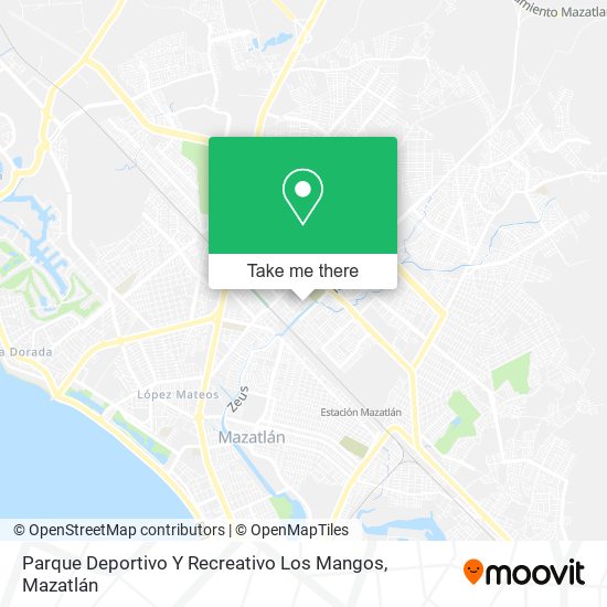Parque Deportivo Y Recreativo Los Mangos map