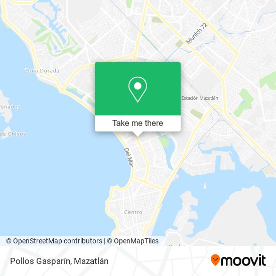 Pollos Gasparín map