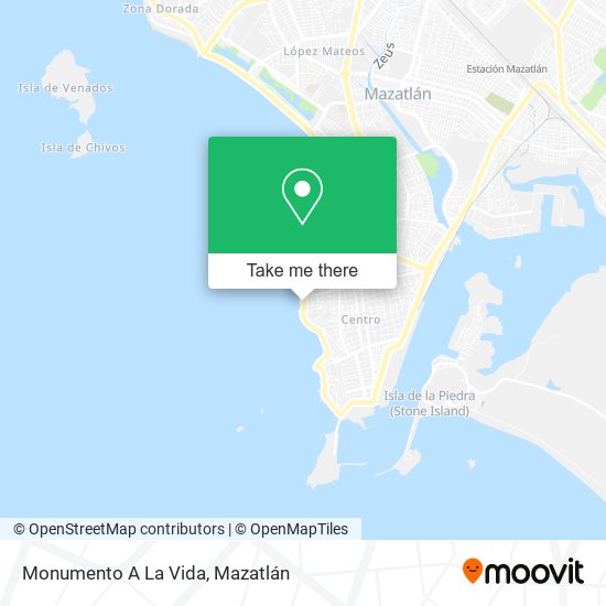 Mapa de Monumento A La Vida