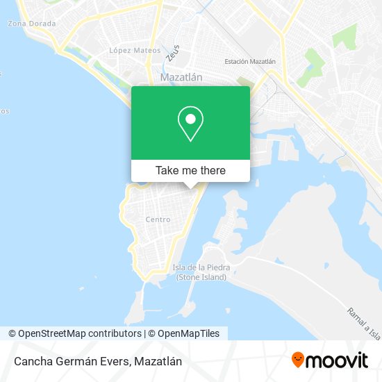 Cancha Germán Evers map