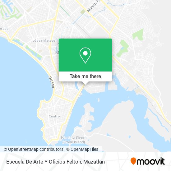 Escuela De Arte Y Oficios Felton map