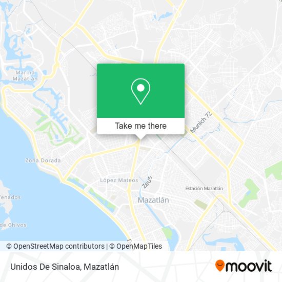 Unidos De Sinaloa map
