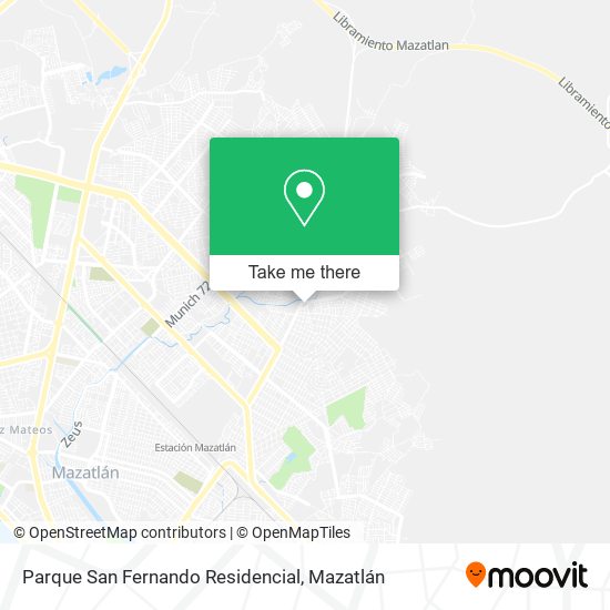 Parque San Fernando Residencial map