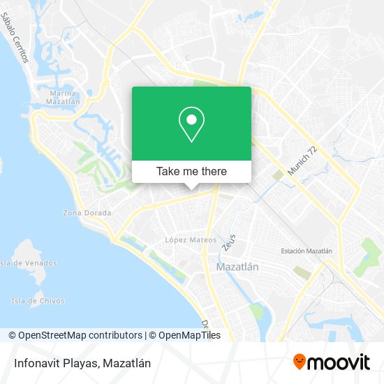 Infonavit Playas map