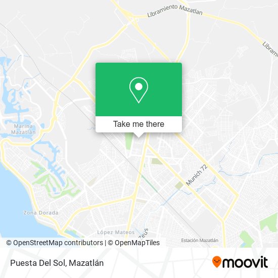 Mapa de Puesta Del Sol