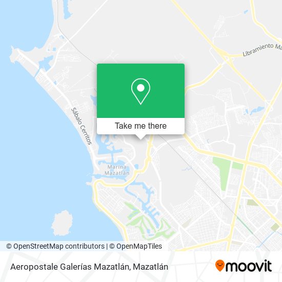 Mapa de Aeropostale Galerías Mazatlán