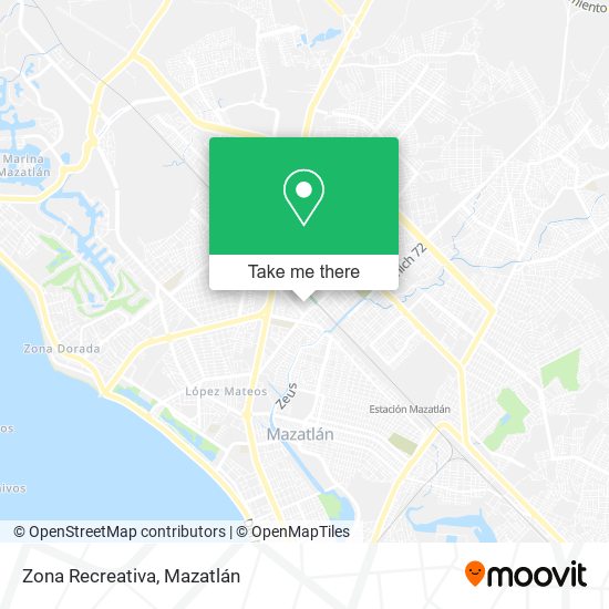 Zona Recreativa map
