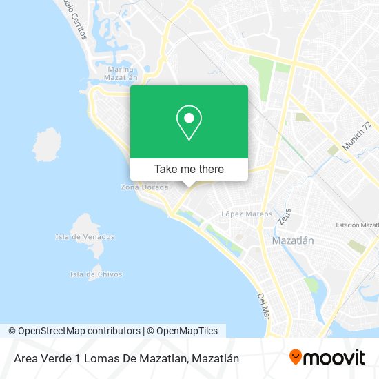 Area Verde 1 Lomas De Mazatlan map