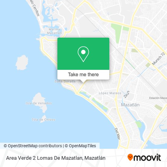 Mapa de Area Verde 2 Lomas De Mazatlan