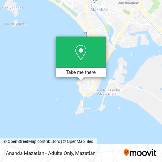 Mapa de Ananda Mazatlan - Adults Only