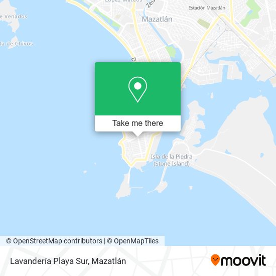 Lavandería Playa Sur map