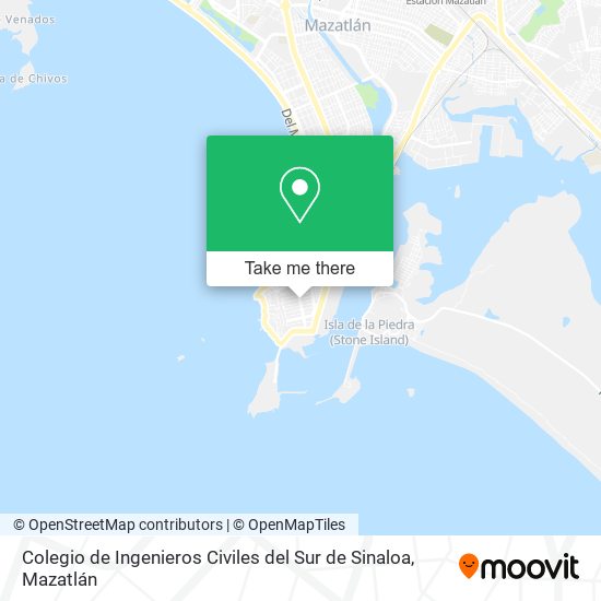 Mapa de Colegio de Ingenieros Civiles del Sur de Sinaloa