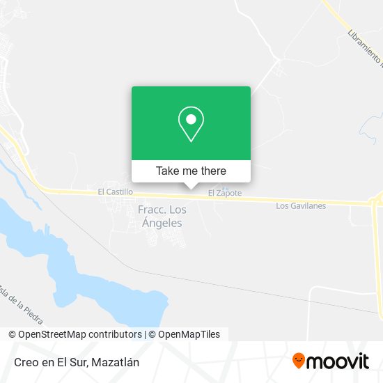 Mapa de Creo en El Sur