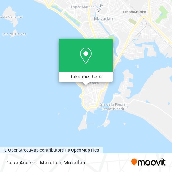 Casa Analco - Mazatlan map