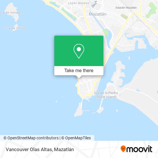 Vancouver Olas Altas map