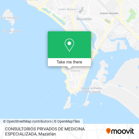 CONSULTORIOS PRIVADOS DE MEDICINA ESPECIALIZADA map