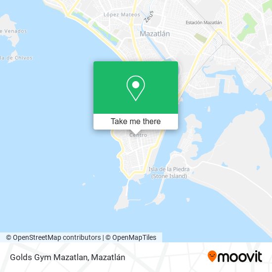 Golds Gym Mazatlan map