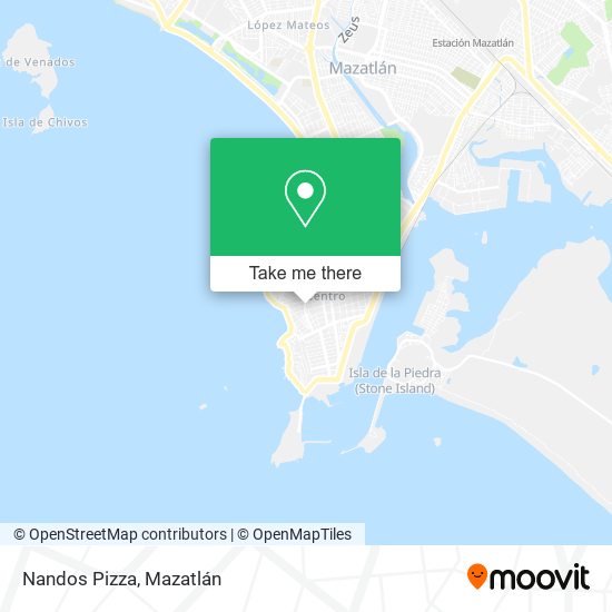 Nandos Pizza map