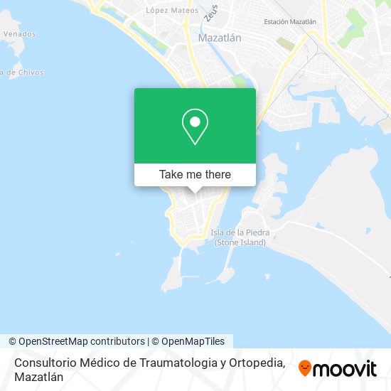 Mapa de Consultorio Médico de Traumatologia y Ortopedia