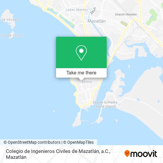 Colegio de Ingenieros Civiles de Mazatlán, a.C. map