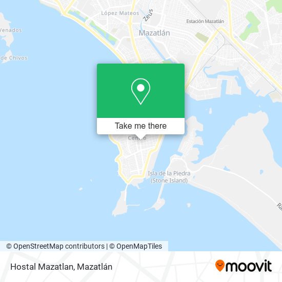 Hostal Mazatlan map