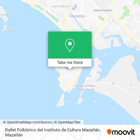 Ballet Folklórico del Instituto de Cultura Mazatlán map