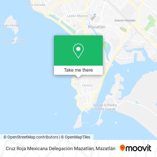 Cruz Roja Mexicana Delegación Mazatlán map