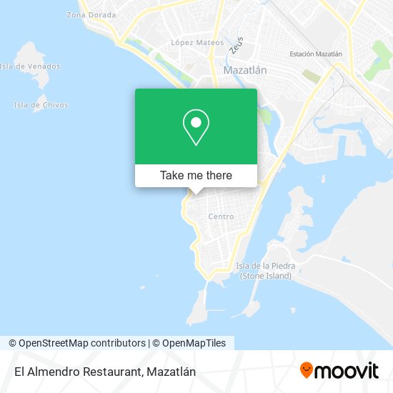 Mapa de El Almendro Restaurant