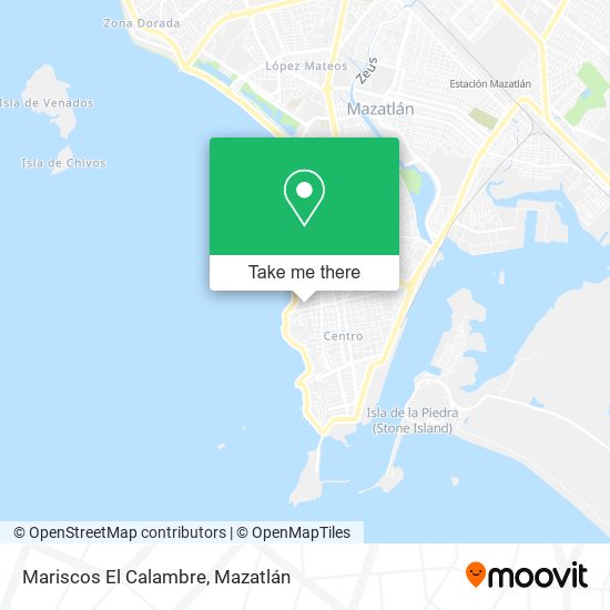 Mariscos El Calambre map