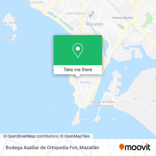 Bodega Auxiliar de Ortopedia Fon map