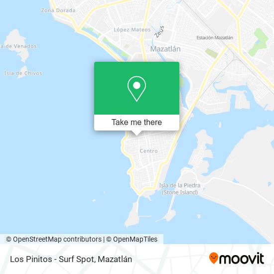 Los Pinitos - Surf Spot map