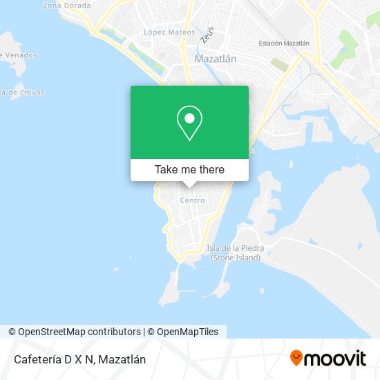 Mapa de Cafetería D X N