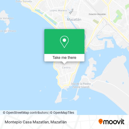 Mapa de Montepio Casa Mazatlan