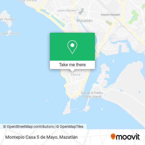 Mapa de Montepio Casa 5 de Mayo