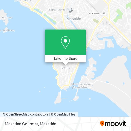 Mazatlan Gourmet map